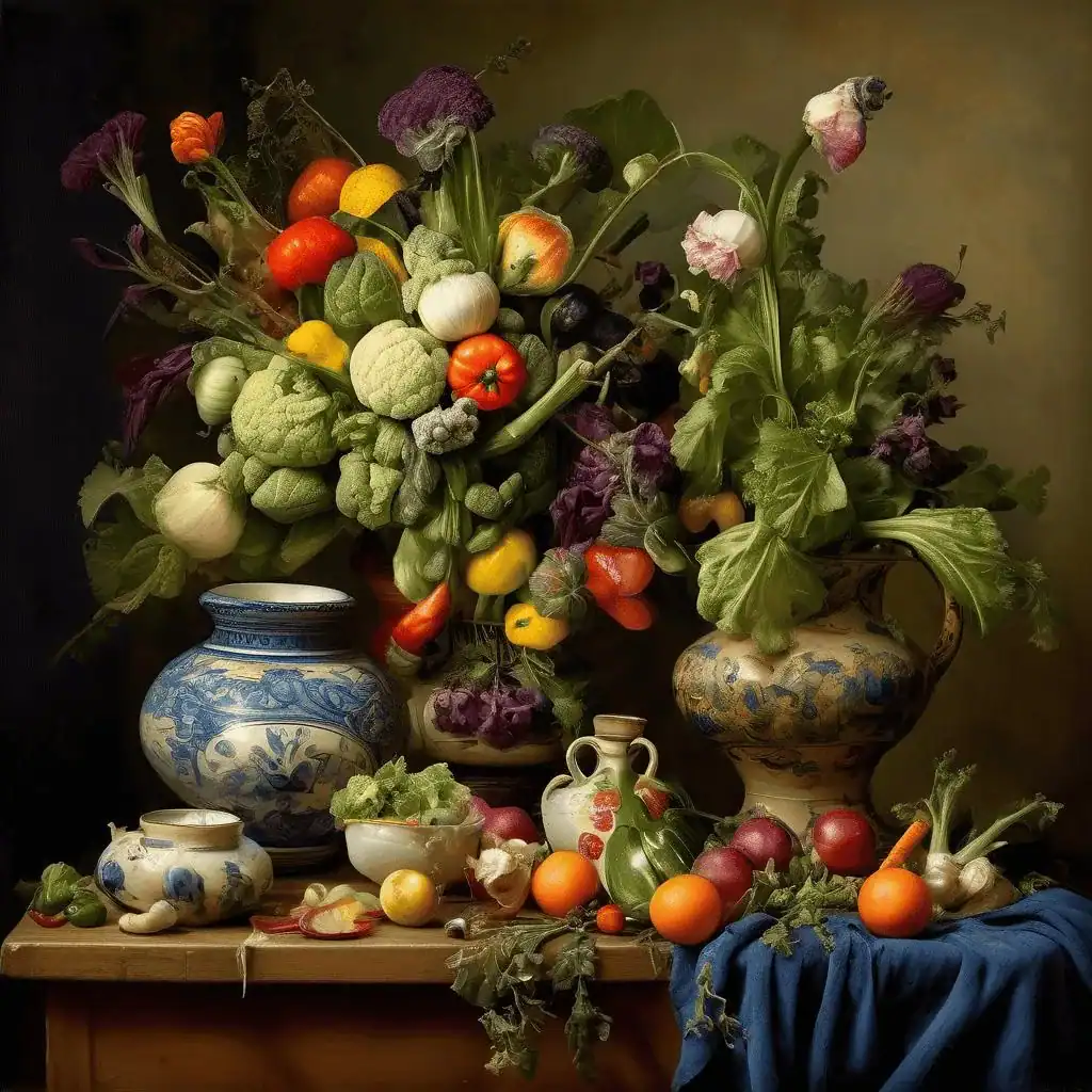 Still-life with Vegetables and Pottery – Ion Theodorescu-Sion