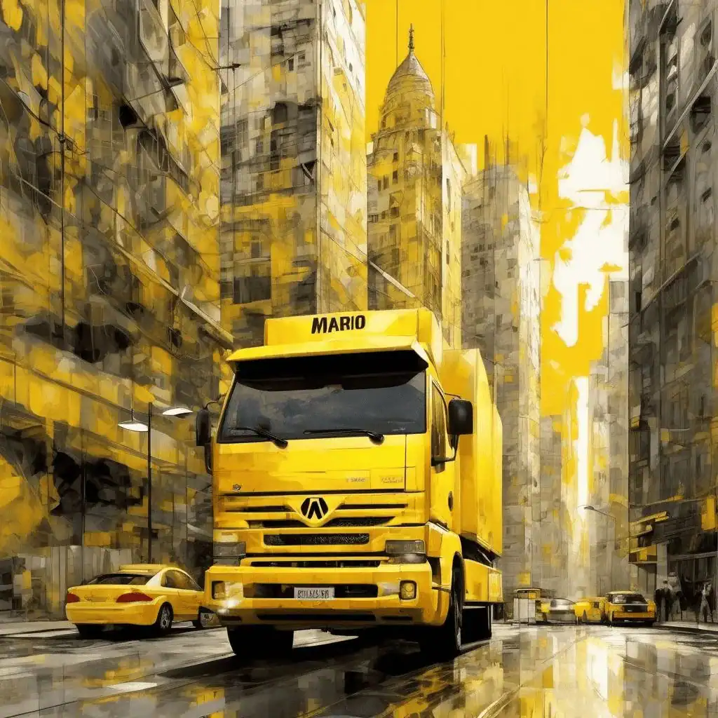 The yellow truck – Mario Sironi