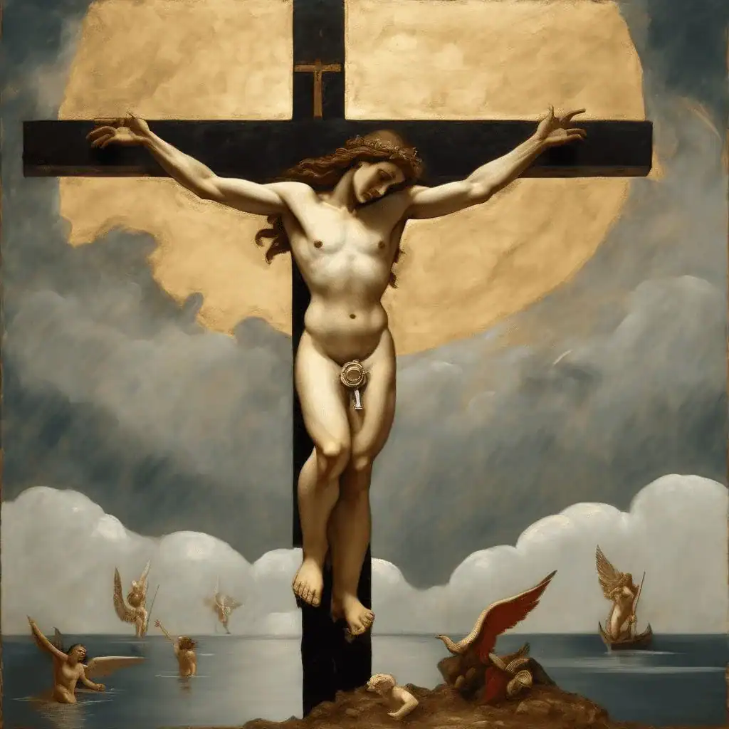 Eros on the cross and Stella Violandi – Yiannis Tsaroychis